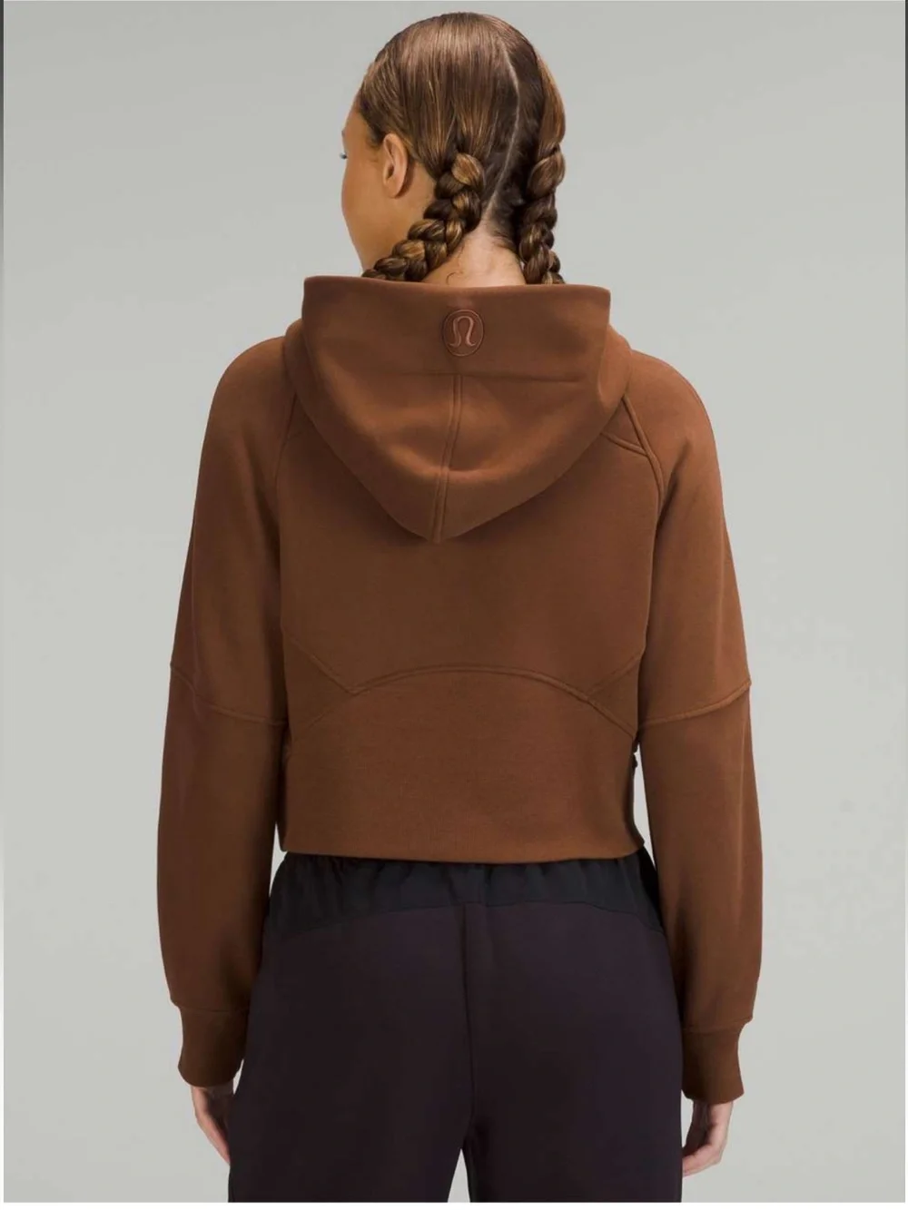 Lululemon Scuba Oversized Half-Zip Hoodie Roasted Brown W3DM4S *flaw* M/L